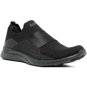 APL Techloom Bliss Slip-On Sneakers Propelium Satin Intarsia Knit Jet Black 8.5